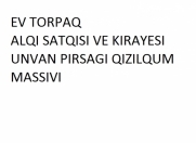Satılır 1 sot torpaq Şərq Bazarı