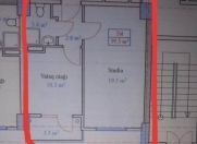 Satılır 1 otaqlı 39.3 m2 yeni tikili Xırdalan