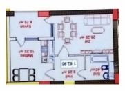 Satılır 1 otaqlı 62.95 m2 yeni tikili Abşeron r.