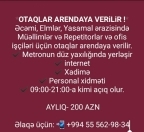 İcarəyə verilir 7 otaqlı 123 m2 ofis Flame Towers