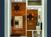 Satılır 1 otaqlı 59 m2 yeni tikili Xətai r.