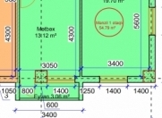 Satılır 1 otaqlı 55 m2 yeni tikili Masazır