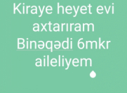 İcarəyə verilir 3 otaqlı 15 m2 həyət evi 6 mkr