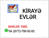 İcarəyə verilir 1 otaqlı 20 m2 həyət evi Yeni Yasamal