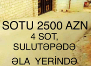Satılır 4 sot torpaq Sulutəpə