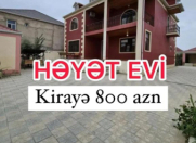 İcarəyə verilir 7 otaqlı 480 m2 həyət evi Maştağa