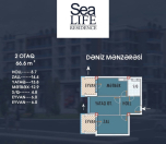 Satılır 2 otaqlı 66.6 m2 yeni tikili Şıxov